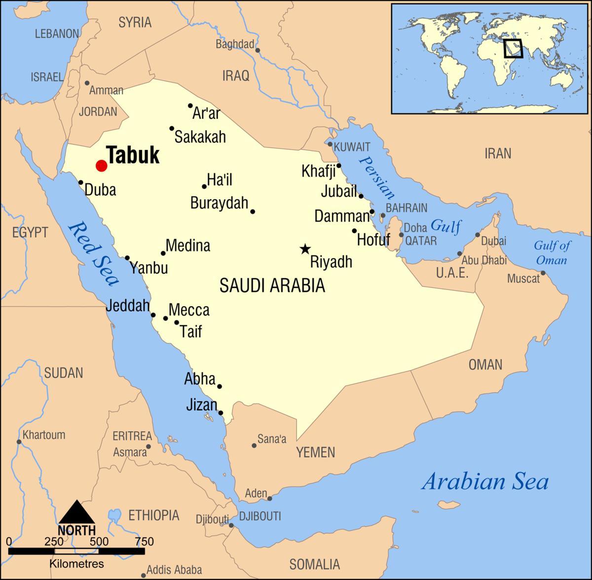 tabuk KSA નકશો