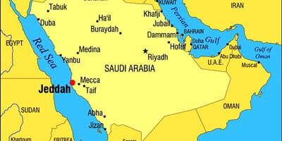 જેદાહ KSA નકશો