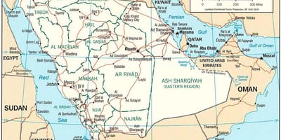 નકશો સાઉદી અરેબિયા ઓનલાઇન