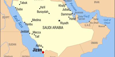 Jizan KSA નકશો