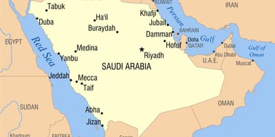 રિયાધ KSA નકશો