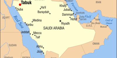 Tabuk KSA નકશો