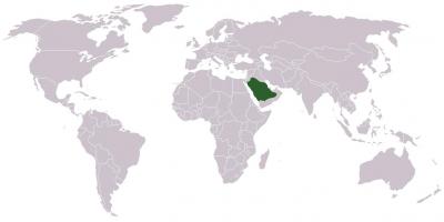 સાઉદી અરેબિયા પર વિશ્વના નકશા