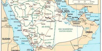 સાઉદી અરેબિયા રસ્તા નકશો